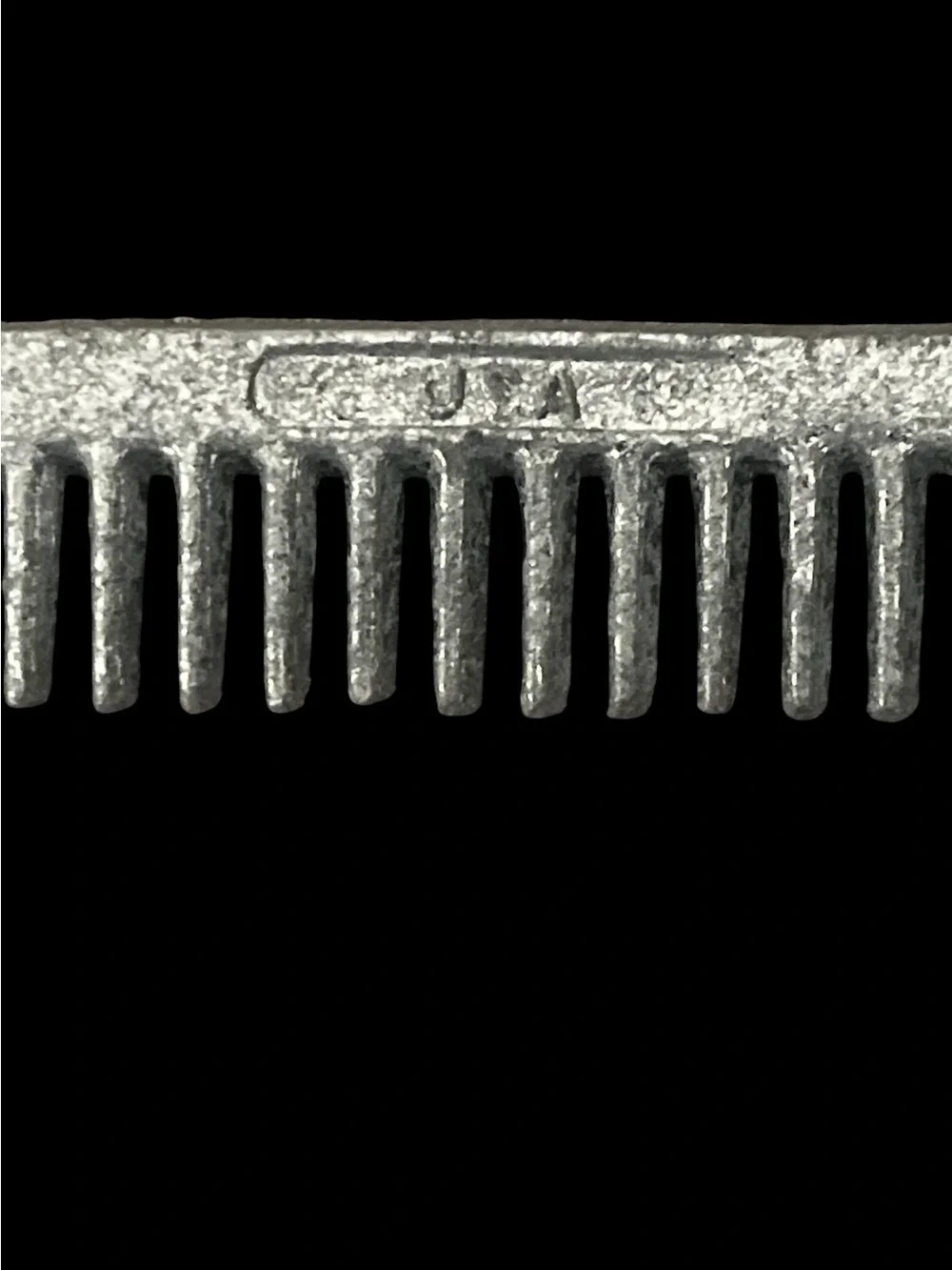 Vintage Aluminum Pocket Grooming Comb Made In U.S.A.